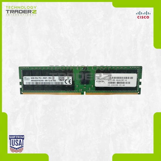 UCS-MR-X64G2RT-H Cisco Hynix 64GB PC4 DDR4-2933MHz ECC 2Rx4 Memory 15-106199-01
