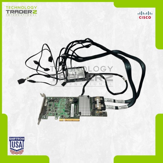 UCS-RAID-9266 V01 Cisco 6Gb SAS SATA PCI-E Controller L3-25413-11C W/ 1x Battery