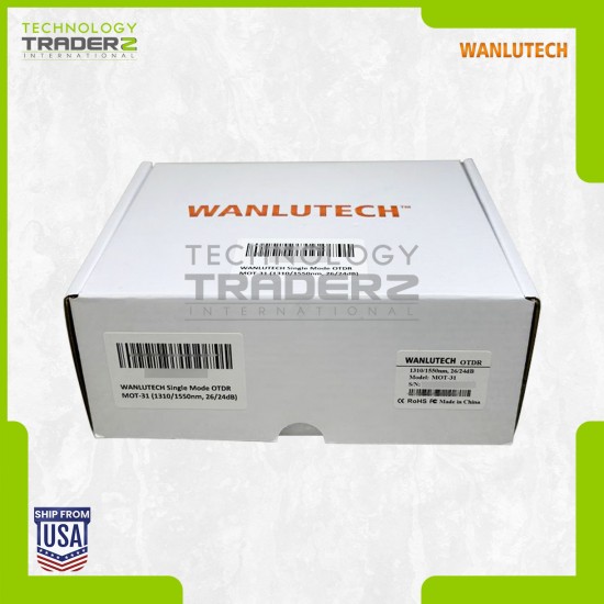 Wanlutech MOT-31 OTDR SC/UPC 4" Touchscreen OTDR OPM LS RJ45 Fiber Optic Tester
