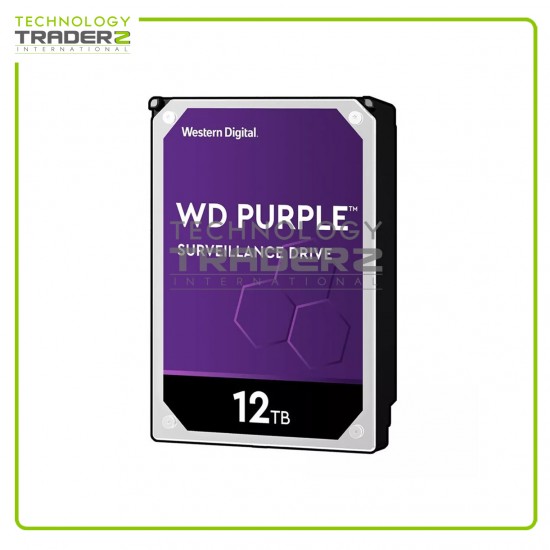 ** 0-Hours WD121PURP WD Purple Pro 12TB 3.5" SATA 6Gbps 256MB Surveillance HDD**