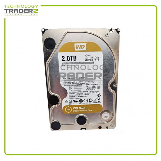 ** WD2005FBYZ Western Digital Gold 2TB SATA 6Gbps 128MB 3.5" Internal HDD **