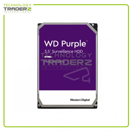 **0-Hours WD64PURZ WD Purple 6TB 5.4K 256MB SATA 6Gbps 3.5" Surveillance HDD **