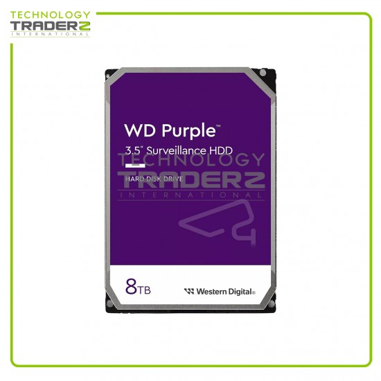  ** 0-Hours WD85PURZ WD Purple 8TB 7.2K SATA 6Gbps 256MB 3.5'' Surveillance HDD**