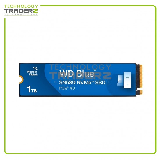 ** 0-Hours WDS100T3B0E WD Blue SN580 1TB 16Gbps PCI-E 4.0 x4 NVMe Internal SSD **