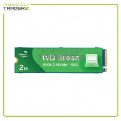 ** 0-Hours WDS200T3G0C WD Green SN350 2TB PCI-E 3.0 x4 NVMe M.2 Internal SSD **