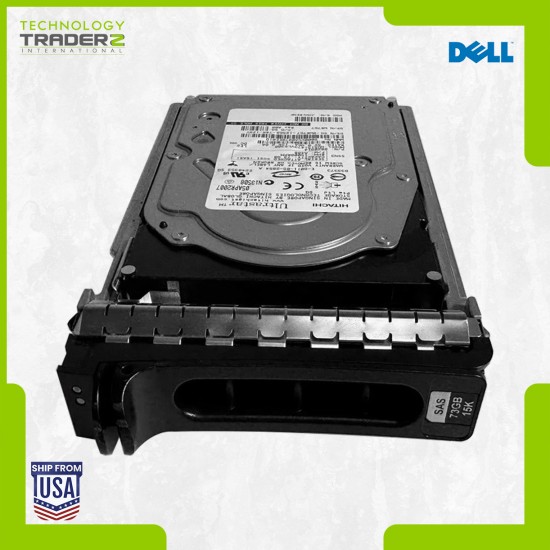 WR767 Dell 73GB 15K SAS 3Gbps 16MB 3.5” Hard Drive 0WR767 **Pulled**