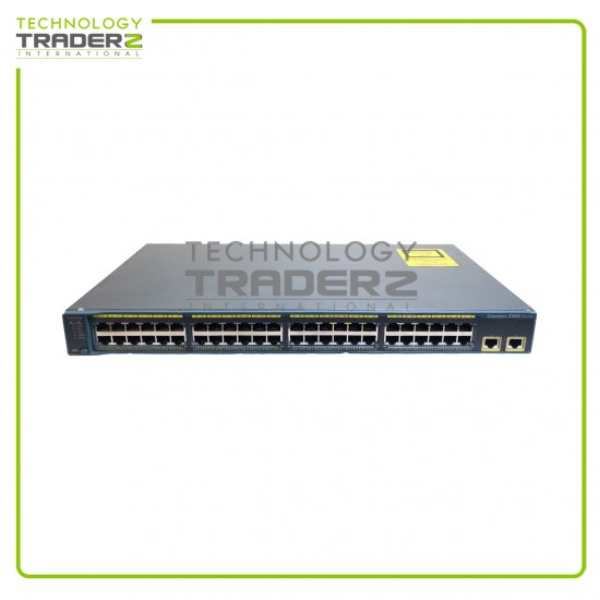 WS-C2960-48TT-L V04 Cisco Catalyst 2960 48-Port Ethernet Switch W-O Ear Bracket