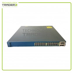 Cisco Catalyst 3560E 24 Port Ethernet Switch WS-C3560E-24TD-S V03 W-1x PWS