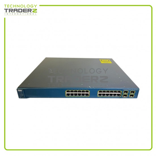 WS-C3560G-24PS-S V05 Cisco Catalyst 3560 PoE-24 Dual SFP Ethernet Switch W-O Ear
