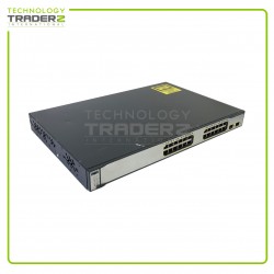 WS-C3750-24TS-S V10 Cisco Catalyst 3750 24 Port Dual SFP+ Ethernet Switch