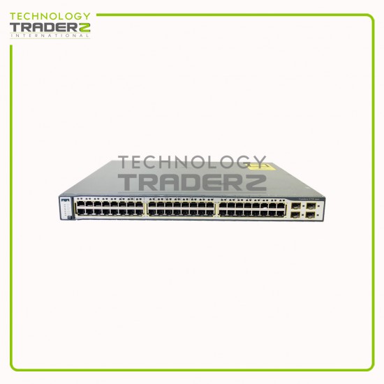 WS-C3750-48TS-S V07 Cisco Catalyst 3750 48-Port Quad SFP Ethernet Switch W-O Ear