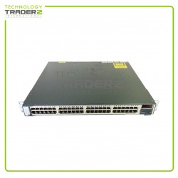 WS-C3750E-48TD-S V03 Cisco 3750-E 48 Port PoE Gigabit Ethernet Switch W-1x PWS