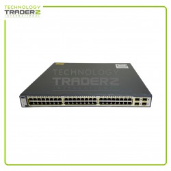 WS-C3750G-48PS-S V10 Cisco Catalyst 3750G 48-Port PoE Gigabit Network Switch