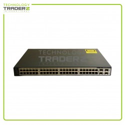 WS-C3750V2-48TS-S V02 Cisco Catalyst 3750V2 48 Port Ethernet Switch W-O Ear