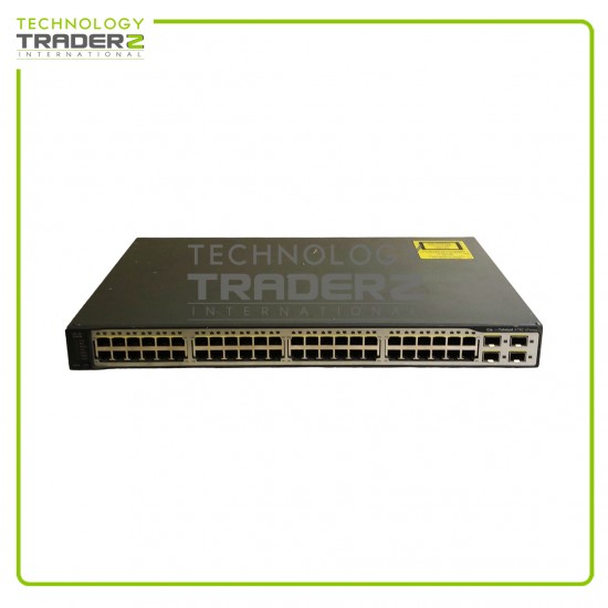 WS-C3750V2-48TS-S V02 Cisco Catalyst 3750V2 48 Port Ethernet Switch W-O Ear