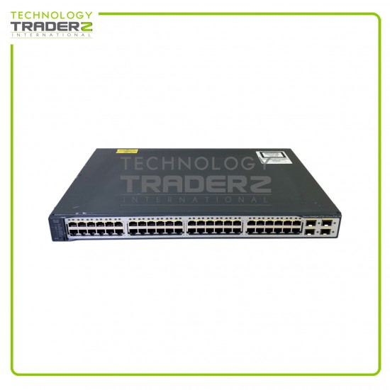 WS-C3750V2-48TS-S V08 Cisco 3750V2 48 Port Ethernet Switch W-O Ear Brackets