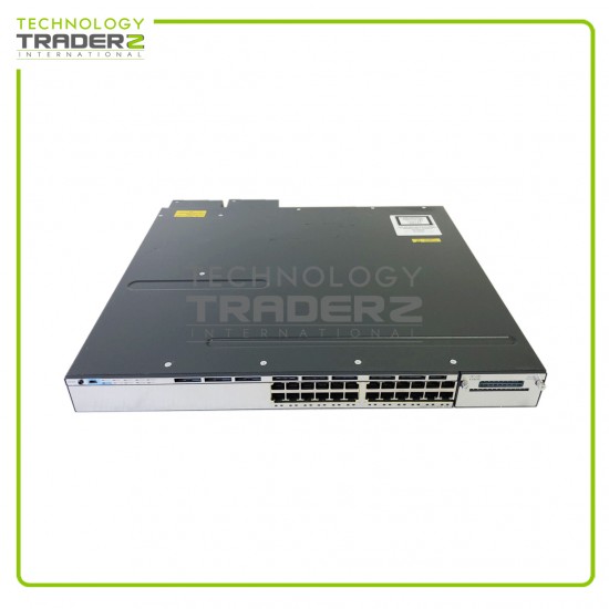 Cisco 3750X 24-Port PoE+ Gigabit Ethernet Switch WS-C3750X-24P-S V03 W-2x FAN