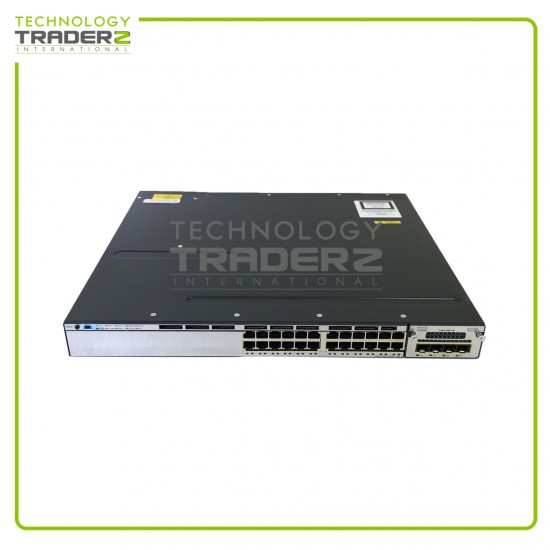 WS-C3750X-24P-S V05 Cisco Catalyst 3750X PoE+ 24 Port Ethernet Switch W-1x PWS