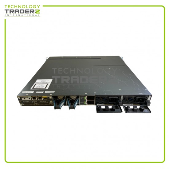 WS-C3750X-48P-S V07 Cisco 3750X PoE+ 48-Port Network Switch W-1x C3KX-NM-1G V01