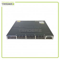 Cisco 3750X 1GbE 48-P PoE+ Network Switch WS-C3750X-48PF-S V06 W-1x C3KX-NM-1G
