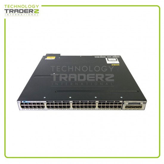 WS-C3750X-48PF-S V06 Cisco 3750X 1GbE 48-Ports PoE+ Network Switch W-1x PWS