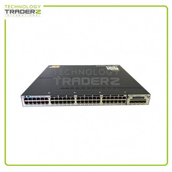 WS-C3750X-48PF-S V06 Cisco Catalyst 3750X 1GbE 48-Ports PoE+ Network Switch