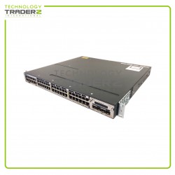 WS-C3750X-48T-S V07 Cisco 3750X 48 Port Managed Ethernet Switch W-1x C3KX-NM-10