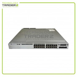 Cisco Catalyst 3850 24-Port PoE+ Switch WS-C3850-24P-S V08 W-1x C3850-NM-2-10G