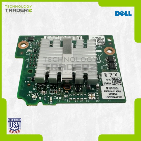 XWKGY Dell Dual-Port 10Gbps PCI-E 2.0 Network Mezzanine Daughter Card 0XWKGY