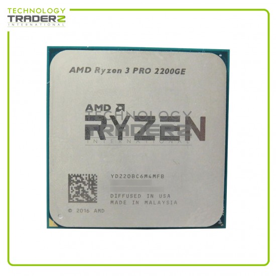 ** YD220BC6M4MFB AMD Ryzen 3 Pro 2200GE Quad-Core 3.20GHz 4MB Processor**