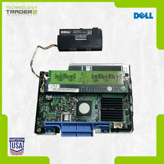 YF437 Dell PERC 5/I 256MB SAS 3G PCI-e Controller 0YF437 W/ 1x HYS72T32000DR-5-A