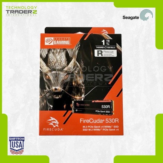 ZP1000GM3A063 Seagate FireCuda 530R 1TB M.2 PCIe Gen4 ×4 NVMe SSD **New Sealed**