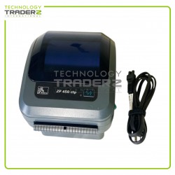 ZP450-0502-0004A Zebra ZP450 CTP High Speed Thermal Label Printer W/ 1x Cable