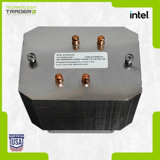 Intel E45309-007 Quanta QSSC-S4R Passive Tower CPU Heatsink | TechnologyTraderz