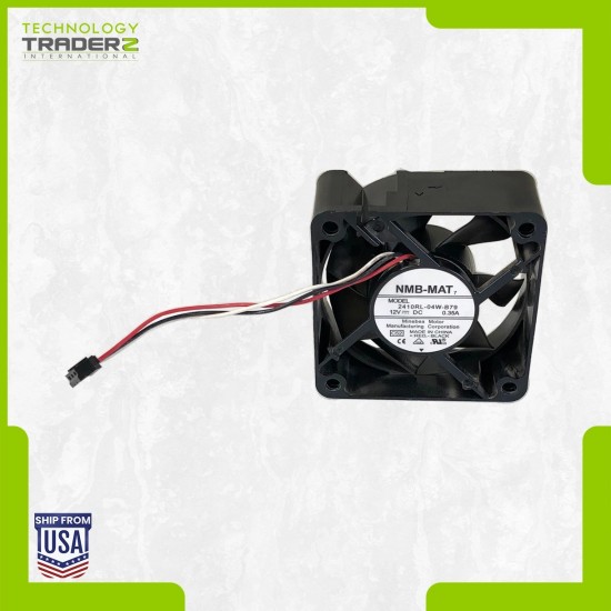 LOT OF 2 Minebea 2410RL-04W-B79 12V 0.35A 3-Pin 60mm Case Black DC Cooling Fan | TechnologyTraderz