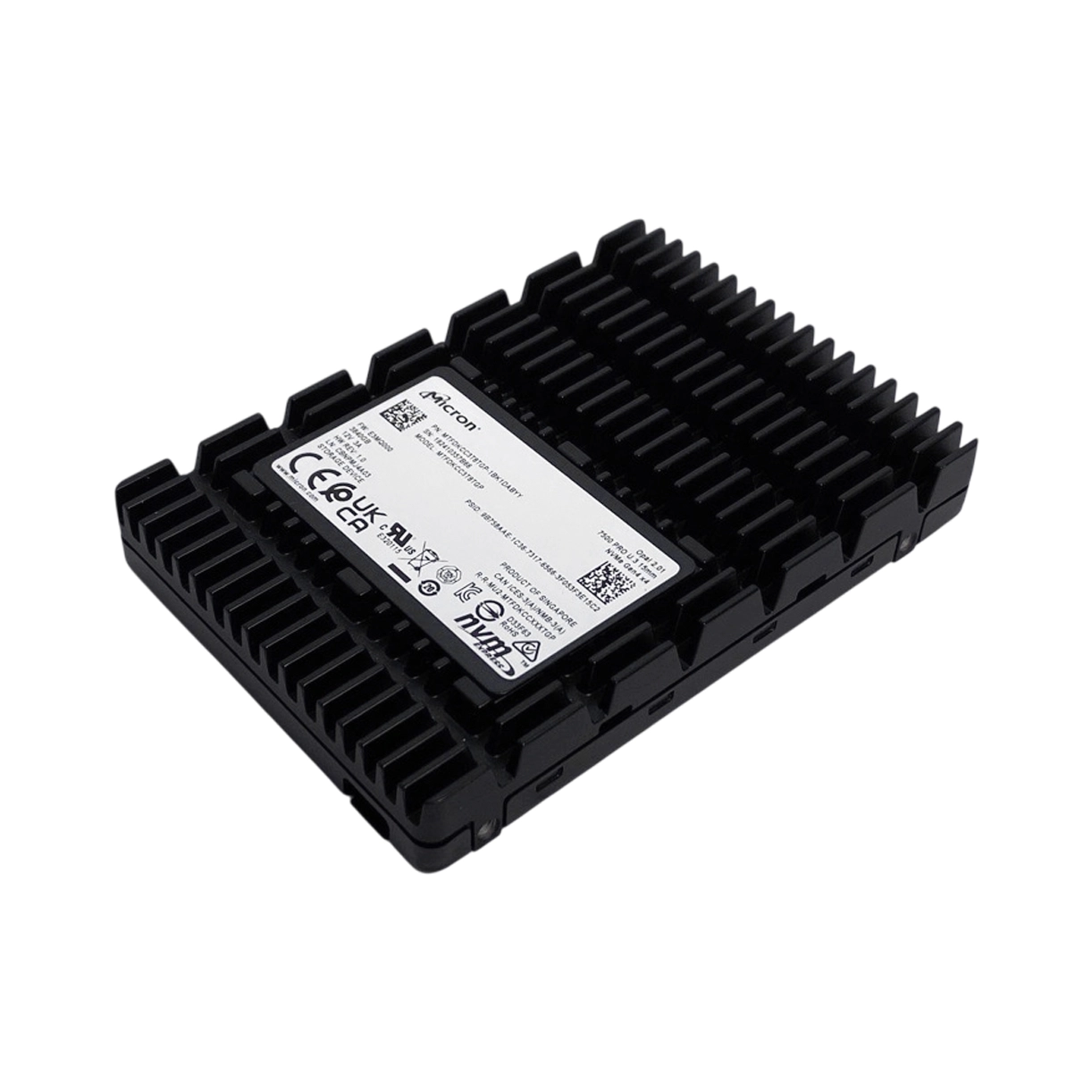 0-Hour Micron MTFDKCC3T8TGP-1BK1DABYY 7500 Pro 3.84TB TLC PCI-E NVMe 2.5-in SSD | TechnologyTraderz