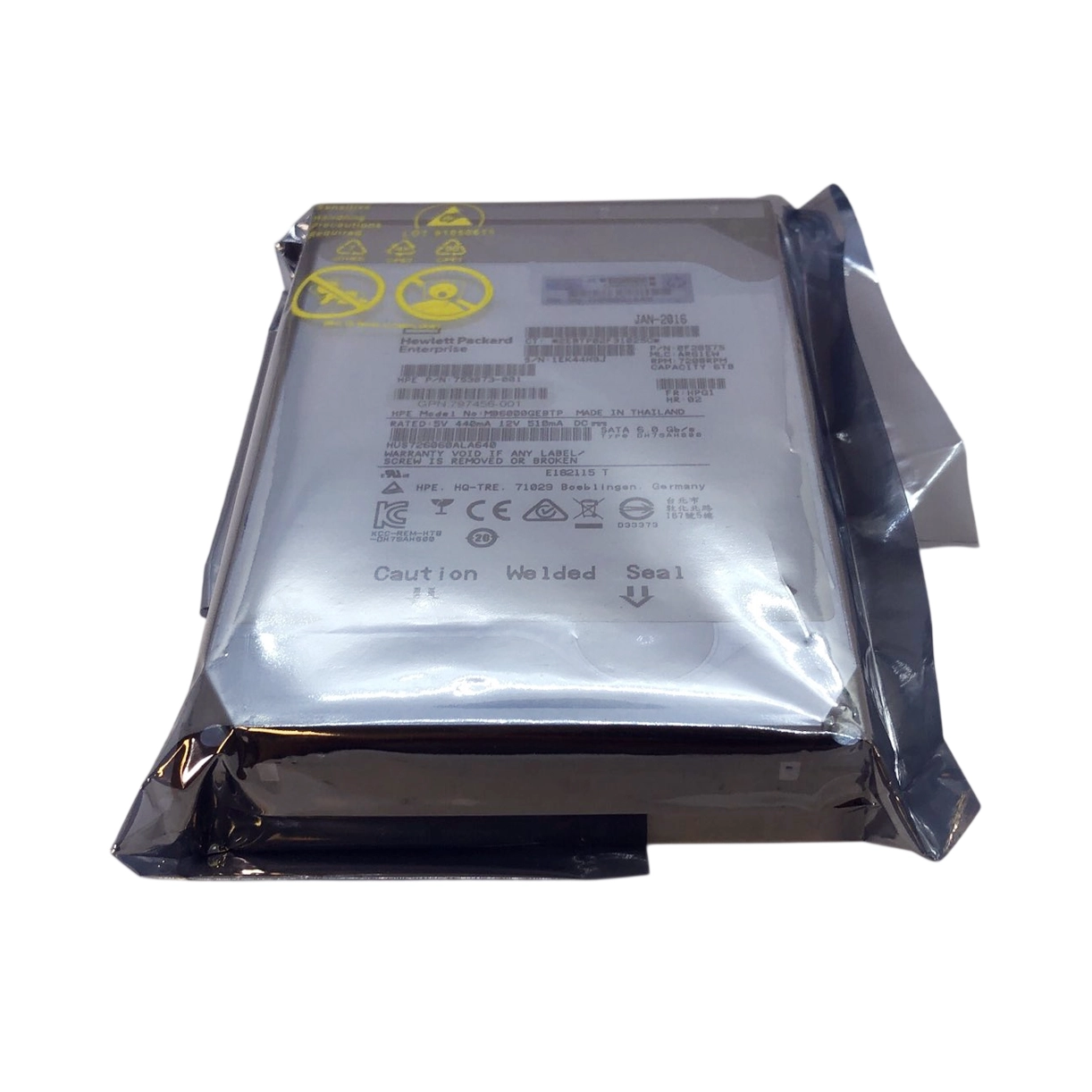 0-Hours HP 797269-B21 6TB 7.2K SATA 6G 64MB 3.5-in HDD 797456-001 | TechnologyTraderz