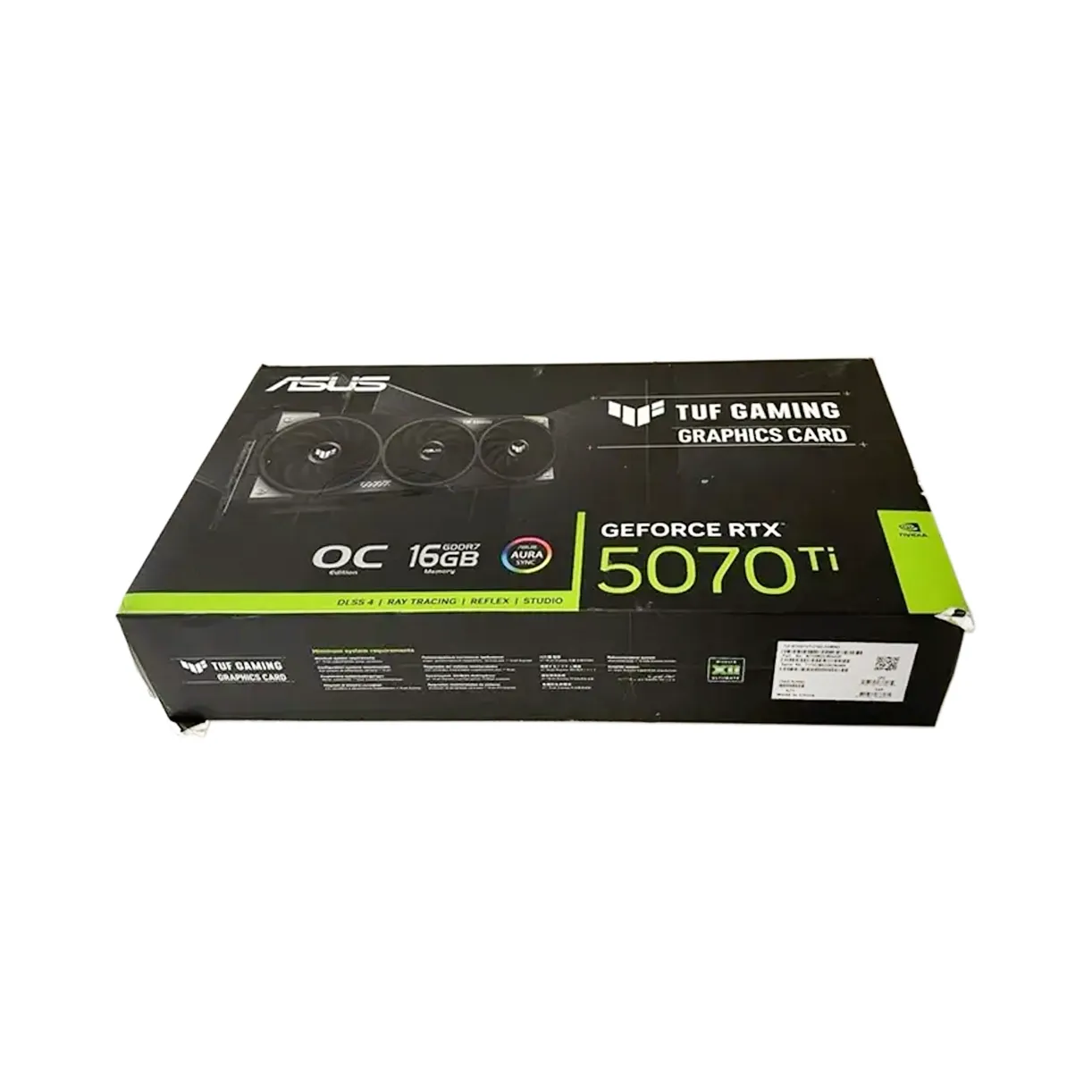 ASUS TUF-RTX5070TI-O16G NVIDIA GeForce RTX 5070 TUF Gaming OC 16GB GDDR7 GPU