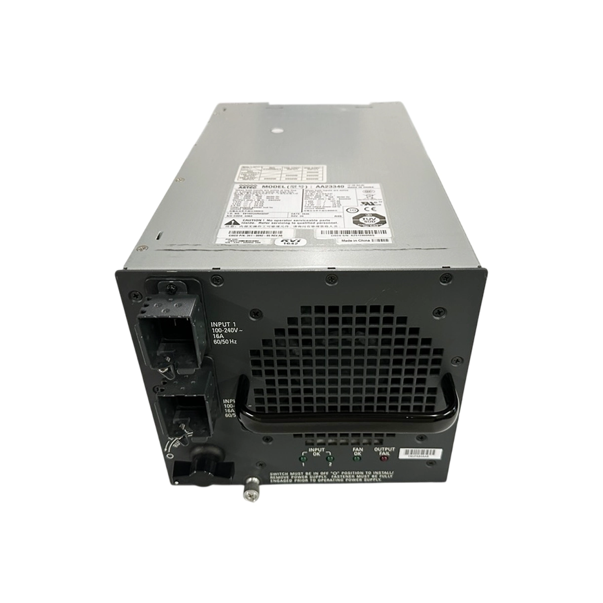 Cisco (WS-CAC-6000W V05) Catalyst 6500 Series 6000W Power Supply 341-0092-05