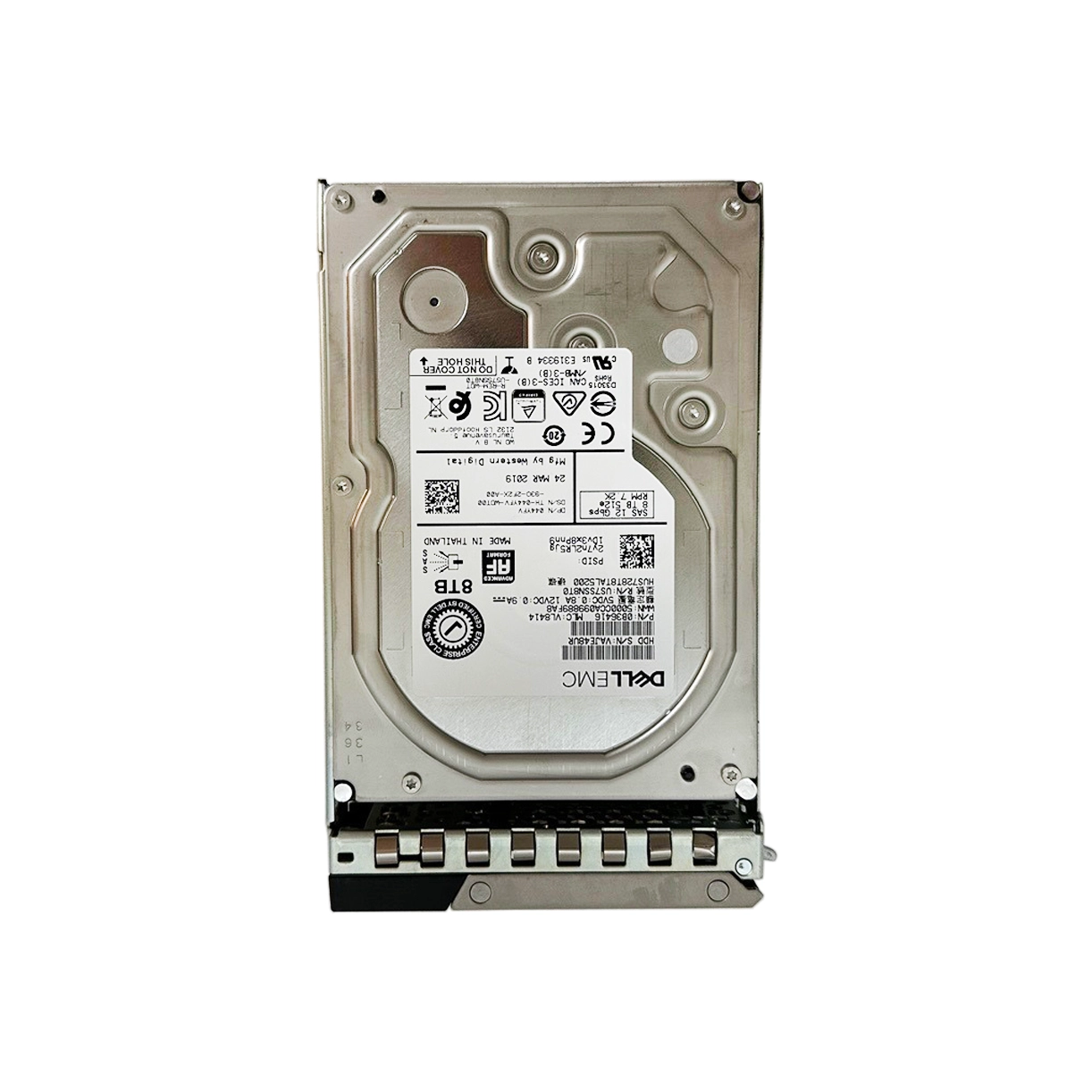 Dell 44YFV 8TB SAS 7.2K 12Gbps 3.5-in HDD 044YFV 0Y796F 0B36416 HUS728T8TAL5200