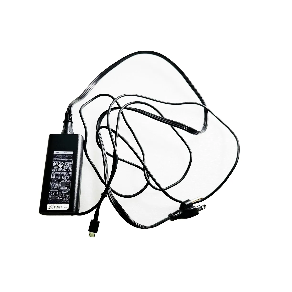 Original Dell JJ12F 65W USB-C AC Power Adapter 0JJ12F LA65NM190 With Power Cable | TechnolgyTraderz