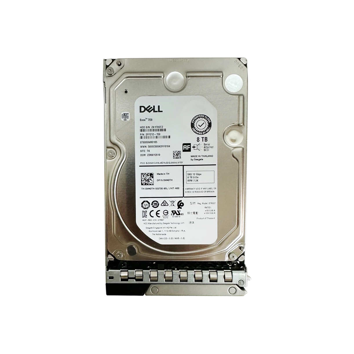 Dell M40TH 8TB SAS 7.2K 12Gbps 3.5-in HDD 0M40TH 0Y796F ST8000NM0185 2FF212-150