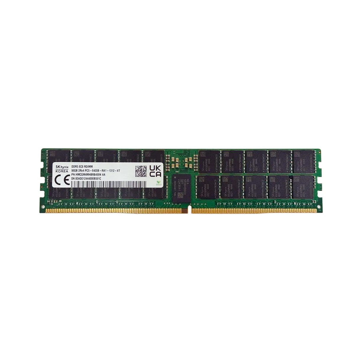 Hynix (HMCGM4MHBRB499N) 96GB PC5-51200 DDR5-6400MHz ECC RDIMM Dual Rank x4 Memory